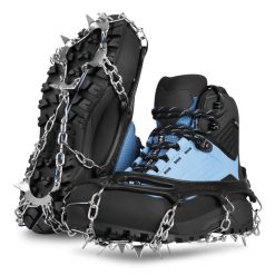 Raczki na buty Spokey Secu. Czarne buty zimowe męskie Spokey, bez wzorów, bez obcasa, bez zapięcia. Za 77.99 zł.
