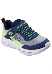 Buty SKECHERS GLIDE STEP DRIFT Niebieski. Niebieskie obuwie trekkingowe damskie Skechers, z materiału, bez zapięcia. Za 191.99 zł.