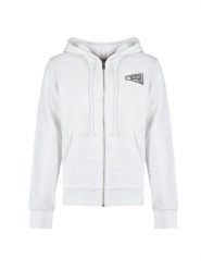 Diesel Bluza "Ginn Hood" | A09040-0HAYT | Mężczyzna | Biały. Białe bluzy sportowe męskie Diesel, m, z aplikacjami, z bawełny, bez kaptura. W wyprzedaży za 459.00 zł.
