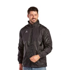 Kurtka wodoodporna Erima Team. Czarne kurtki męskie Erima, xl, bez wzorów, z poliesteru, sportowe, bez kaptura. Za 212.00 zł.