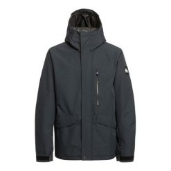 Kurtka do sportów zimowych męska MISSION SOLID. Szare kurtki sportowe męskie Quiksilver, m, bez wzorów, z poliesteru, bez kaptura, narciarskie. Za 979.00 zł.