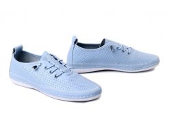 ARTIKER RELAKS 58C0381 lt. blue, półbuty damskie. Niebieskie półbuty damskie Artiker Relaks, na lato, bez wzorów, ze skóry, bez obcasa, bez zapięcia. Za 157.17 zł.