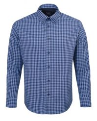 Koszula Weekendowa - Pako Jeans - Lekko Taliowana - Niebieska Kratka. Niebieskie koszule męskie Pako Jeans, l, bez wzorów, z bawełny, casualowe, bez kołnierzyka, bez ramiączek. Za 169.00 zł.