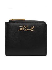 KARL LAGERFELD Portfel B4W32002 Czarny. Czarne portfele damskie KARL LAGERFELD, ze skóry. Za 529.99 zł.