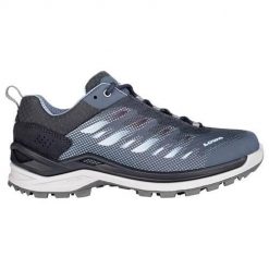 Buty trekkingowe damskie Lowa Ferrox Gtx. Niebieskie obuwie trekkingowe damskie Lowa, z materiału, bez zapięcia. Za 776.75 zł.
