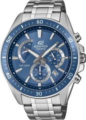 Zegarek sportowy EDIFICE Casio Edifice EFR-552D-2AVUEF100m srebrny. Szare zegarki sportowe EDIFICE, bez wzorów, srebrne. Za 434.15 zł.