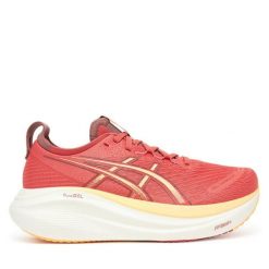 Buty do biegania Asics. Pomarańczowe obuwie sportowe damskie Asics, bez wzorów, bez zapięcia, do biegania. Za 649.99 zł.