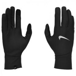 Rękawiczki damskie do biegania Nike Pacer Lightweight. Czarne rękawiczki damskie Nike, bez wzorów. Za 73.40 zł.