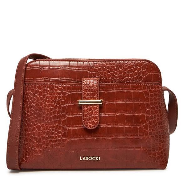 Torebka Lasocki. Brązowe listonoszki damskie Lasocki, bez wzorów, bez dodatków. Za 169.99 zł.