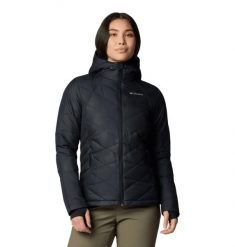 Damska kurtka Columbia Heavenly Hooded Jacket 1738151012. Czarne kurtki sportowe damskie Columbia, xs, bez wzorów, z materiału, bez ramiączek, z kapturem, trekkingowe, omni-heat (columbia). Za 549.00 zł.