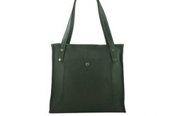 Shopperka skórzana BARBERINI'S c. zielona 914-42. Zielone shopperki damskie Barberinis, bez wzorów, ze skóry, na ramię, małe, bez dodatków. Za 289.99 zł.