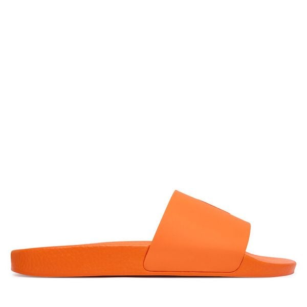 Klapki Polo Ralph Lauren. Brązowe klapki męskie Polo Ralph Lauren, bez wzorów, bez zapięcia. Za 251.99 zł.