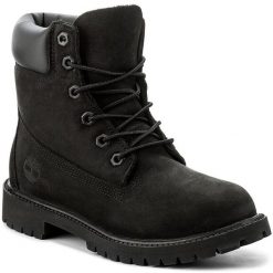 Trapery Timberland. Czarne trapery damskie Timberland, bez zapięcia. Za 599.99 zł.