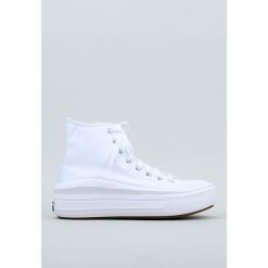 Trampki damskie Converse Chuck Taylor All Star Move Platform Hi. Białe obuwie sportowe damskie Converse, bez wzorów, bez zapięcia. Za 336.99 zł.