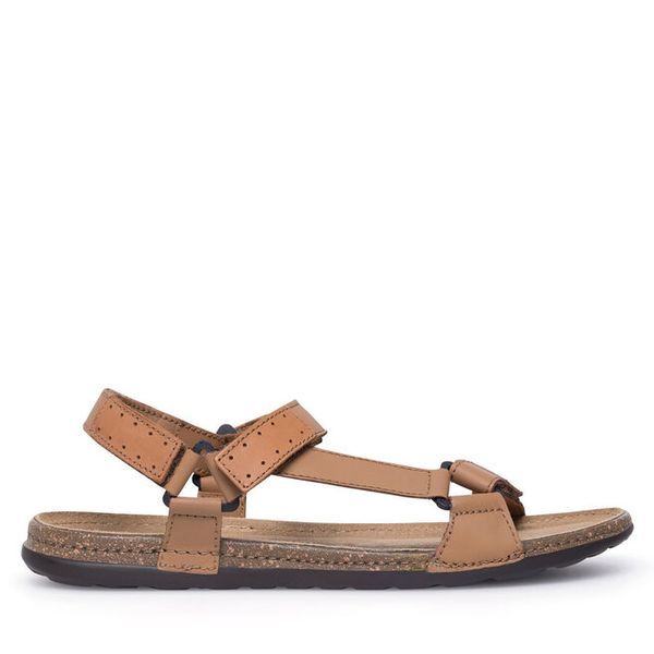 Sandały Lasocki. Brązowe sandały męskie Lasocki, bez wzorów, bez zapięcia. Za 129.99 zł.