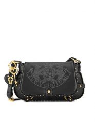 Juicy Couture Torebka BIJXT8653WVP Czarny. Czarne listonoszki damskie Juicy Couture, bez wzorów, z tworzywa sztucznego, bez dodatków. Za 289.99 zł.