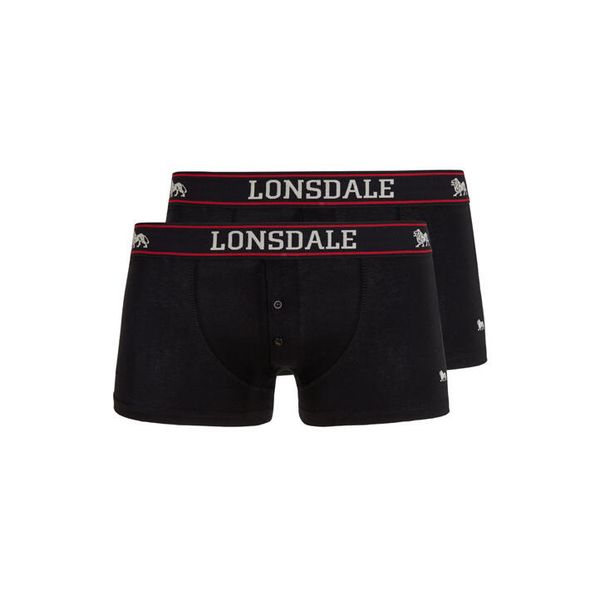 Bokserki Lonsdale Oakworth. Czarne bokserki męskie Lonsdale, bez wzorów. Za 149.50 zł.