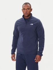 The North Face Polar Glacier NF0A8D0Q Granatowy Regular Fit. Niebieskie bluzy sportowe męskie The North Face, m, bez wzorów, z polaru, bez kaptura. Za 239.99 zł.