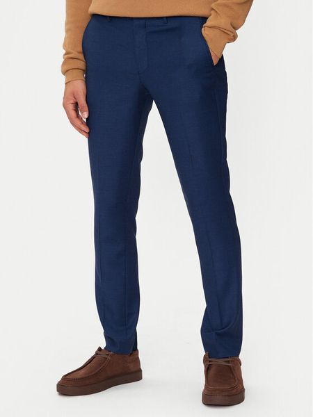 Jack & Jones Chinosy Solaris 12141112 Granatowy Super Slim Fit. Niebieskie eleganckie spodnie męskie Jack & Jones, bez wzorów, z syntetyku. Za 189.99 zł.