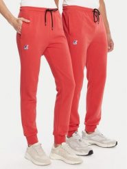 K-Way Spodnie dresowe Bishop K31313W Czerwony Slim Fit. Czerwone spodnie sportowe męskie K-Way, m, bez wzorów, z bawełny. Za 309.99 zł.