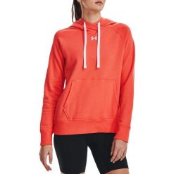 Damska Bluza Z Kapturem Rival Fleece Hoodie. Białe bluzy damskie Under Armour, m, bez wzorów, z bawełny, bez ramiączek, z kapturem. Za 309.85 zł.