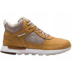Damskie Buty Turystyczne Field Trekker Nubuck Mid Cut. Brązowe obuwie trekkingowe damskie Timberland, z nubiku, bez zapięcia. Za 670.99 zł.