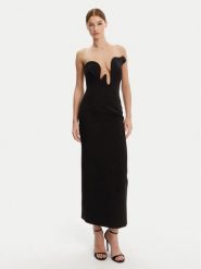 Bardot Sukienka koktajlowa 59733DB Czarny Regular Fit. Czarne sukienki damskie Bardot, bez wzorów, z syntetyku, wizytowe, bez kołnierzyka, bez ramiączek. Za 459.99 zł.