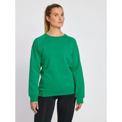 Bluza damska Hummel Red Classic. Zielone bluzy damskie Hummel, na wiosnę, s, bez wzorów, z bawełny, klasyczne, bez ramiączek, bez kaptura. Za 165.65 zł.