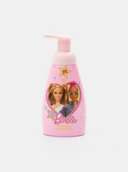 Mydło do rąk w płynie Barbie - różowy. Czerwone body Sinsay, bez wzorów. W wyprzedaży za 7.99 zł.