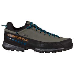 Buty trekkingowe męskie La Sportiva Tx5 Low GTX. Szare buty zimowe męskie La Sportiva, bez wzorów, bez obcasa, bez zapięcia. Za 859.99 zł.