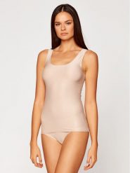 Chantelle Top Soft Stretch C26460 Beżowy Regular Fit. Brązowe topy damskie Chantelle, bez wzorów, z syntetyku, bez kołnierzyka, bez ramiączek. Za 99.99 zł.