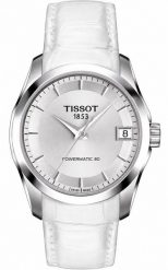 Zegarek Tissot Damski Couturier srebrna tarcza 32 mm (T035.207.16.031.00). Szare zegarki damskie TISSOT, srebrne. Za 2,361.99 zł.