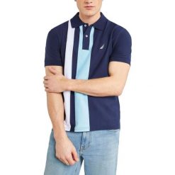 Koszulka Polo Męska Nautica Cambridge. Niebieskie koszulki sportowe męskie Nautica, m, bez wzorów, z bawełny, bez ramiączek, żeglarskie. Za 299.00 zł.