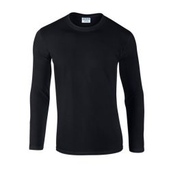 Koszulka Z Długim Rękawem Dla Dorosłych Unisex Soft Touch. Czerwone bluzki damskie GILDAN, s, bez wzorów, sportowe, bez kołnierzyka, bez ramiączek. Za 59.99 zł.