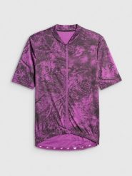 4F Koszulka kolarska męska - fioletowa S. Fioletowe t-shirty męskie 4F, m, bez wzorów, z dzianiny, bez kołnierzyka, bez ramiączek. Za 179.99 zł.