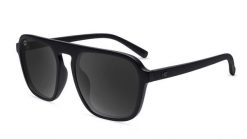 Okulary przeciwsłoneczne dla dorosłych - kategoria 3 z polaryzacją - Black on. Czarne okulary przeciwsłoneczne damskie KNOCKAROUND, prostokątne. Za 167.45 zł.