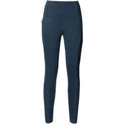 Legginsy damskie VAUDE Scopi II. Niebieskie legginsy damskie Vaude, bez wzorów, z elastanu. Za 244.60 zł.