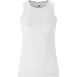 Damski tank top Athlecia Madilyn. Białe topy damskie Athlecia, bez wzorów, sportowe, bez kołnierzyka, bez ramiączek. Za 133.50 zł.