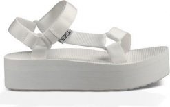 Teva Sandały damskie Flatform Universal Białe r. 42. Białe sandały damskie Teva, bez wzorów, bez obcasa, bez zapięcia. Za 244.17 zł.
