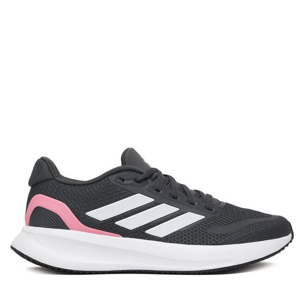Buty do biegania adidas. Szare obuwie sportowe damskie Adidas, bez wzorów, bez zapięcia, do biegania. Za 259.99 zł.