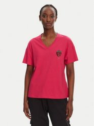 Liu Jo T-Shirt WA5366 JS904 Różowy Regular Fit. Czerwone t-shirty damskie Liu Jo, xs, bez wzorów, z bawełny, bez kołnierzyka, bez ramiączek. Za 219.99 zł.