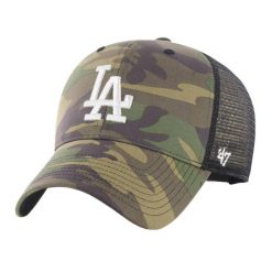 Czapka z daszkiem 47 Brand MLB Los Angeles Dodgers Camo Branson MVP. Zielone czapki damskie 47 Brand, na wiosnę, bez wzorów. Za 96.00 zł.