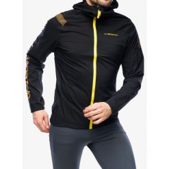 Kurtka do biegania męska La Sportiva Pocketshell Jacket. Czarne kurtki męskie La Sportiva, m, bez wzorów, bez kaptura, do biegania. Za 774.99 zł.