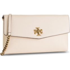 Torebka TORY BURCH - Kira Mixed-Materials Clutch 56389 New Cream 122. Brązowe torebki do ręki damskie Tory Burch, bez wzorów, ze skóry, bez dodatków. Za 1,269.00 zł.