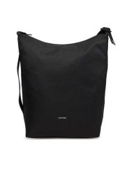 Calvin Klein Torba Ck Ease Hobo Tote K50K512893 Czarny. Czarne torby na ramię męskie Calvin Klein, z materiału, na ramię. Za 399.99 zł.