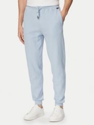 BOSS Spodnie dresowe Structure 50540577 Niebieski jasny Regular Fit. Niebieskie spodnie sportowe męskie Boss, m, bez wzorów, z bawełny. Za 429.99 zł.