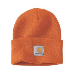 Czapka zimowa Carhartt Acrylic Watch Hat. Brązowe czapki damskie Carhartt, na zimę, bez wzorów, sportowe. Za 68.74 zł.