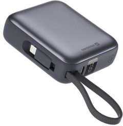 Swissten Power Bank 10000 mAh with Built-In Cables USB-C and Lightning. Powerbanki SWISSTEN. Za 130.47 zł.