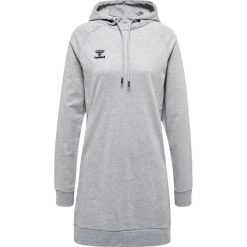 Damska bawełniana sukienka swetrowa Hummel Move Grid. Szare sukienki damskie Hummel, xs, bez wzorów, z bawełny, sportowe, bez kołnierzyka, bez ramiączek, sportowe. Za 286.50 zł.