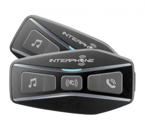 Intercom motocyklowy INTERPHONE U-COM 4, komplet na 2 kaski. Słuchawki bezprzewodowe Interphone. Za 1,495.99 zł.
